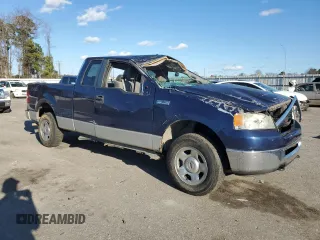 2007 Ford F-150 XLT with VIN 1FTPX14V87KC18725, listed as a Copart auction lot 86946664 with 238,544 mi miles and Salvage title. Bid and sale history available at DreamBid. Image 4.