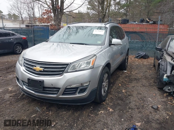 2015 Chevrolet Traverse LT with VIN 1GNKVHKD9FJ122097, listed as a IAAI auction lot 41794833 with 170,314 mi miles and . Bid and sale history available at DreamBid. Image 2.