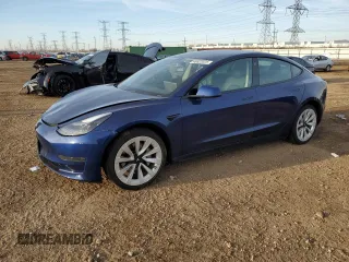 2023 Tesla Model 3 with VIN 5YJ3E1EA3PF448380, listed as a Copart auction lot 48623325 with 37,468 mi miles and Salvage Title. Bid and sale history available at DreamBid. Image 1.