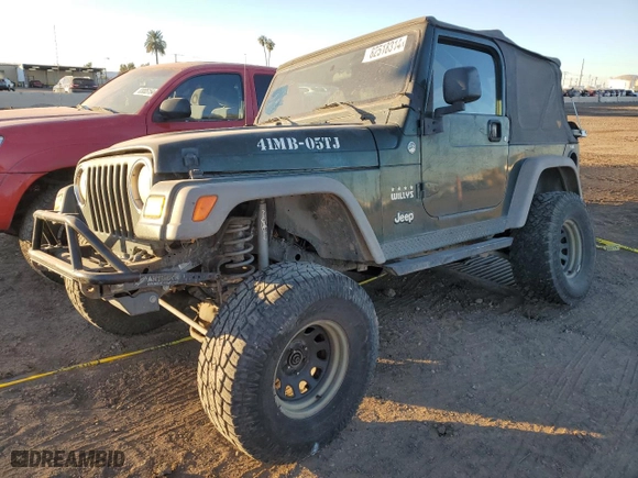 2005 Jeep Wrangler X with VIN 1J4FA39S25P309698, listed as a Copart auction lot 82518314 with 193,340 mi miles and Salvage Title. Bid and sale history available at carsss.com. Image 1.