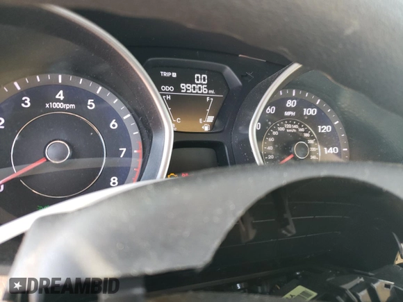 2013 Hyundai Elantra GLS z VIN 5NPDH4AE1DH256619, wystawiony jako Copart lot #50624295 z przebiegiem 99 006 mil mil oraz Szkoda całkowita • Salvage title. Historia ofert i sprzedaży dostępna na DreamBid. Obrazek 9.
