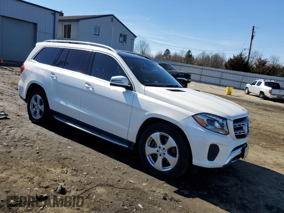 2017 Mercedes-Benz GLS 450 with VIN 4JGDF6EE6HA820771, listed as a Copart auction lot 45263644 with 81,927 mi miles and . Bid and sale history available at DreamBid. Image 4.