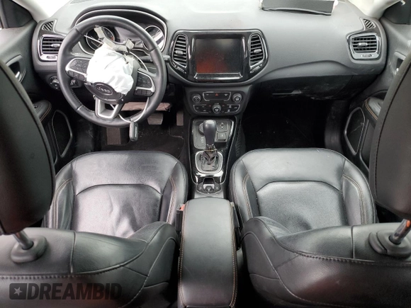 2018 Jeep Compass Limited with VIN 3C4NJDCB7JT266255, listed as a Copart auction lot 51642485 with 0 mi miles and Salvage Title. Bid and sale history available at carsss.com. Image 8.