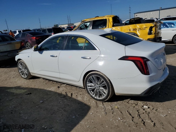 2021 Cadillac CT4 Premium Luxury with VIN 1G6DB5RK3M0145636, listed as a Copart auction lot 43086335 with 50,388 mi miles and Salvage Title. Bid and sale history available at carsss.com. Image 2.