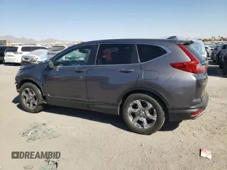 2017 Honda CR-V EX-L with VIN 7FARW1H82HE013842, listed as a Copart auction lot 76129104 with 152,639 mi miles and Salvage Title. Bid and sale history available at carsss.com. Image 2.
