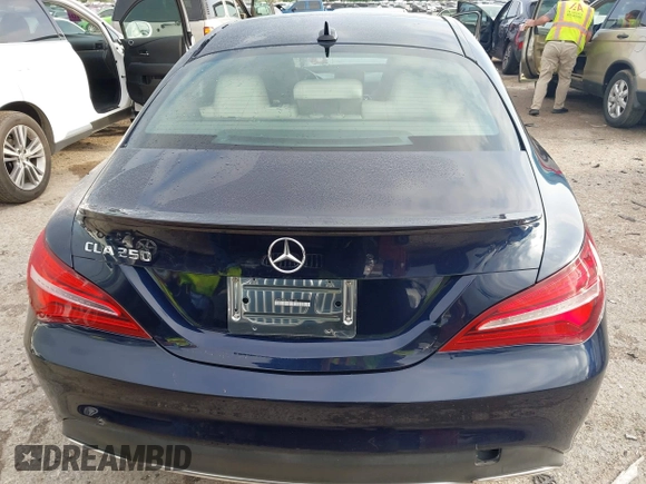 2018 Mercedes-Benz CLA with VIN WDDSJ4EB4JN637135, listed as a IAAI auction lot 42117690 with 79,734 mi miles. Bid and sale history available at carsss.com. Image 17.