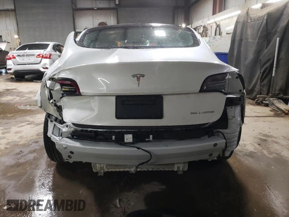 2022 Tesla Model 3 Long Range with VIN 5YJ3E1EB5NF334516, listed as a Copart auction lot 43247755 with 23,412 mi miles and Salvage Title. Bid and sale history available at DreamBid. Image 6.