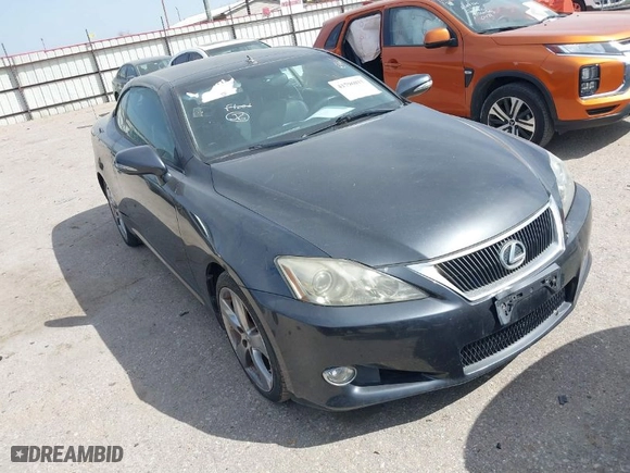 2010 Lexus IS 250C with VIN JTHFF2C23A2506394, listed as a IAAI auction lot 41796011 with 1 miles. Bid and sale history available at carsss.com. Image 1.