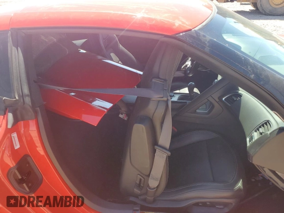 2014 Chevrolet Corvette 3LT with VIN 1G1YE2D71E5119797, listed as a Copart auction lot 61239005 with 12,879 mi miles and Salvage title. Bid and sale history available at DreamBid. Image 10.