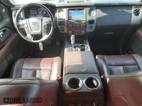 2017 Ford Expedition Platinum with VIN 1FMJU1MT6HEA64718, listed as a Copart auction lot 85048814 with 127,935 mi miles and Salvage title. Bid and sale history available at DreamBid. Image 8.