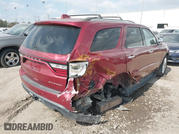 2014 Dodge Durango Citadel with VIN 1C4RDHEG8EC537172, listed as a IAAI auction lot 41429911 with 219,632 mi miles and . Bid and sale history available at DreamBid. Image 4.