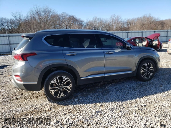 2019 Hyundai Santa Fe Limited with VIN 5NMS53AA4KH042189, listed as a Copart auction lot 35773883 with 34,872 mi miles and . Bid and sale history available at DreamBid. Image 3.