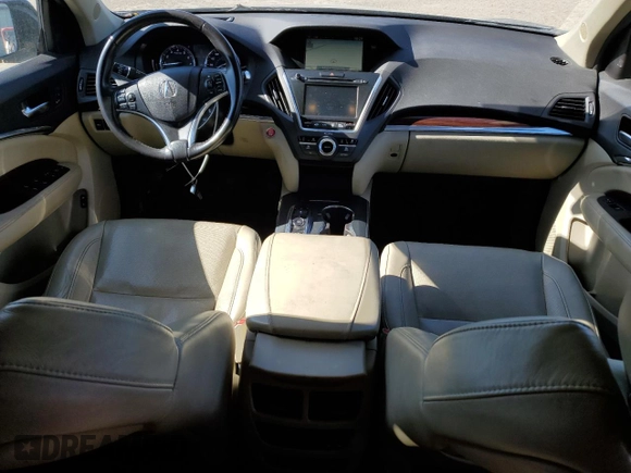 2016 Acura MDX Advance with VIN 5FRYD4H9XGB032109, listed as a Copart auction lot 50984865 with 205,120 mi miles and Salvage title. Bid and sale history available at DreamBid. Image 8.