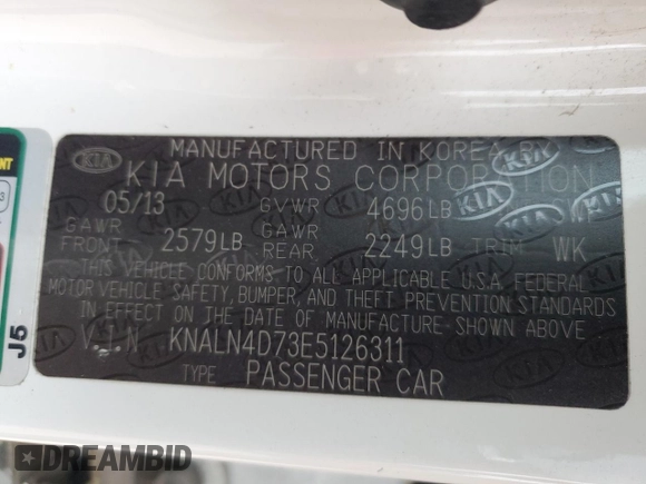 2014 Kia Cadenza Premium with VIN KNALN4D73E5126311, listed as a Copart auction lot 81577174 with 149,987 mi miles and Clean Title. Bid and sale history available at carsss.com. Image 12.