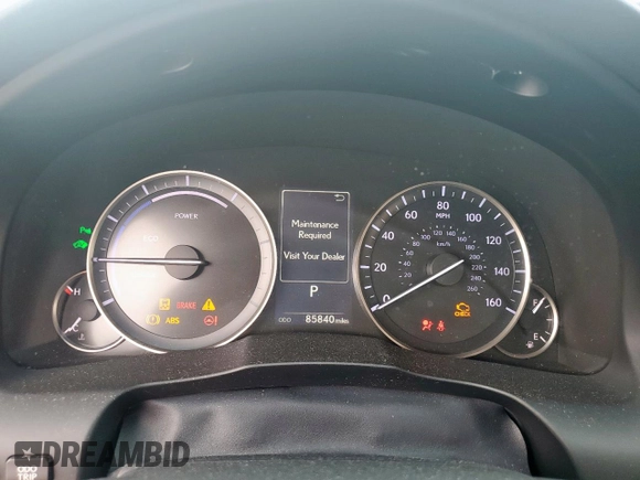 2016 Lexus ES 300h with VIN JTHBW1GG4G2110983, listed as a Copart auction lot 57089895 with 85,840 mi miles and Salvage title. Bid and sale history available at DreamBid. Image 9.