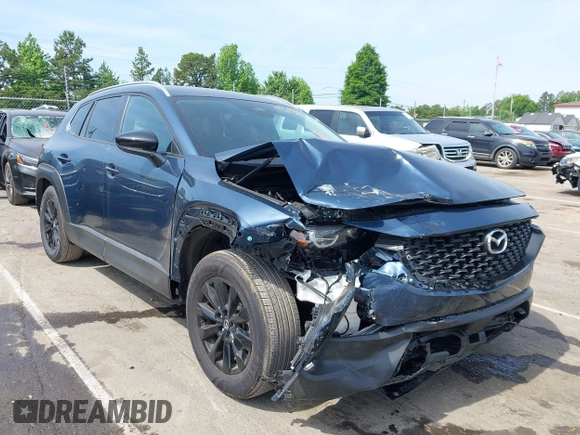 2025 Mazda CX-50 S Preferred with VIN 7MMVABBM1SN346708, listed as a IAAI auction lot 42174230 with 5,650 mi miles and . Bid and sale history available at carsss.com. Image 1.