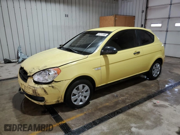 2008 Hyundai Accent GS with VIN KMHCM36C58U061106, listed as a Copart auction lot 51211165 with 249,106 mi miles and Salvage Title. Bid and sale history available at carsss.com. Image 1.