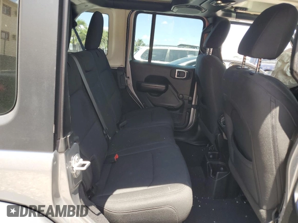 2019 Jeep Wrangler Unlimited Sport S with VIN 1C4HJXDG0KW509912, listed as a Copart auction lot 57597645 with Not provided miles and Salvage title. Bid and sale history available at DreamBid. Image 10.