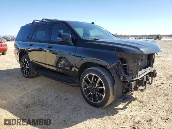2022 Chevrolet Tahoe RST with VIN 1GNSCRKD6NR290145, listed as a Copart auction lot 43275465 with 64,314 mi miles and Salvage title. Bid and sale history available at DreamBid. Image 4.
