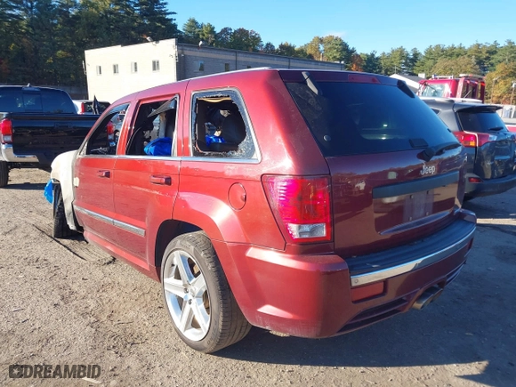 2007 Jeep Grand Cherokee SRT-8 with VIN 1J8HR78347C508876, listed as a IAAI auction lot 40535519 with 1 mi miles. Bid and sale history available at carsss.com. Image 3.