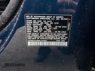 2021 Volkswagen Atlas SE с VIN 1V2WC2CA8MC240482, выставлен на аукционе Copart как лот 87168254 с пробегом Не указан миль и Списание • Salvage title. История ставок и продаж доступна на DreamBid. Изображение 14.