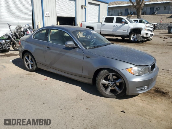 2011 BMW 1 Series 128i with VIN WBAUP7C58BVK78953, listed as a Copart auction lot 46191155 with 87,779 mi miles and Salvage Title. Bid and sale history available at DreamBid. Image 4.