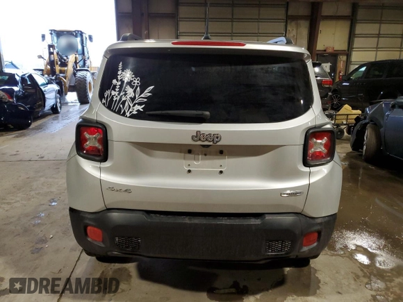 2017 Jeep Renegade Latitude with VIN ZACCJBBB6HPF37241, listed as a Copart auction lot 47377685 with 142,566 mi miles and Salvage Title. Bid and sale history available at carsss.com. Image 6.