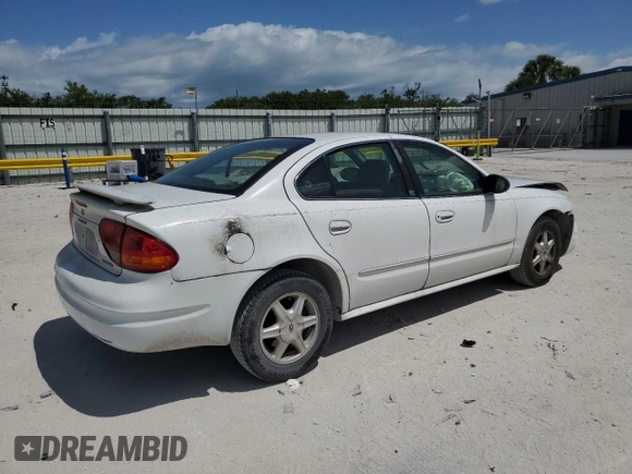 2004 Oldsmobile Alero GL1 with VIN 1G3NL52E44C203710, listed as a Copart auction lot 53755505 with 180,582 mi miles and Salvage Title. Bid and sale history available at DreamBid. Image 3.
