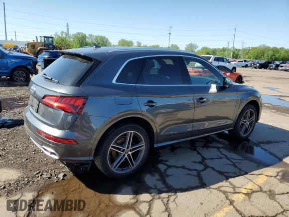 2020 Audi SQ5 Premium Plus with VIN WA1B4AFY0L2123400, listed as a Copart auction lot 57178575 with 37,807 mi miles and Clean Title. Bid and sale history available at DreamBid. Image 3.