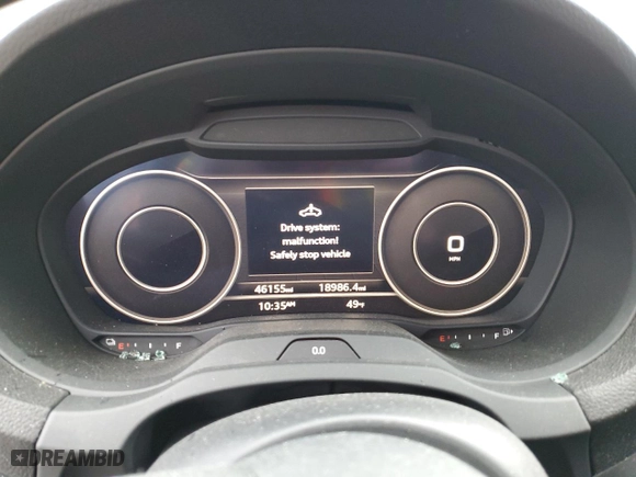 2018 Audi A3 Sportback e-tron Premium Plus with VIN WAUTPBFF3JA108718, listed as a Copart auction lot 85160584 with 46,155 mi miles and Salvage Title. Bid and sale history available at carsss.com. Image 9.