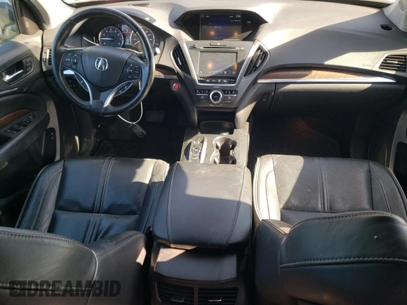 2017 Acura MDX Advance with VIN 5FRYD4H88HB044042, listed as a Copart auction lot 76552514 with 77,475 mi miles and Salvage title. Bid and sale history available at DreamBid. Image 8.