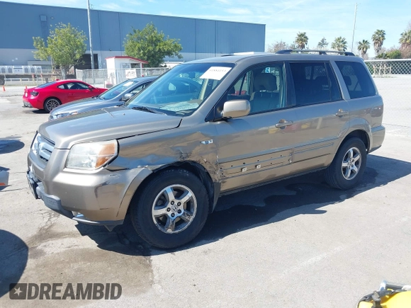 2008 Honda Pilot EX-L with VIN 5FNYF18758B012974, listed as a IAAI auction lot 41884153 with 112,165 mi miles and . Bid and sale history available at DreamBid. Image 2.