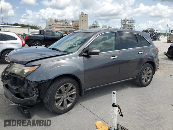 2011 Acura MDX with VIN 2HNYD2H20BH500130, listed as a Copart auction lot 59684785 with 212,375 mi miles and Salvage title. Bid and sale history available at DreamBid. Image 1.