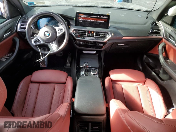 2023 BMW X3 xDrive30i with VIN 5UX53DP00P9N94085, listed as a Copart auction lot 88766165 with 15,906 mi miles and Salvage Title. Bid and sale history available at carsss.com. Image 8.