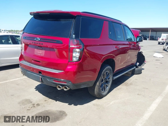 2023 Chevrolet Tahoe Z71 with VIN 1GNSKPKL1PR552686, listed as a IAAI auction lot 42333609 with 4,549 mi miles and . Bid and sale history available at DreamBid. Image 4.