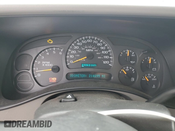 2004 GMC Sierra 1500 SLE with VIN 1GTEK19T34Z267816, listed as a Copart auction lot 54185515 with 214,695 mi miles and Salvage title. Bid and sale history available at DreamBid. Image 9.