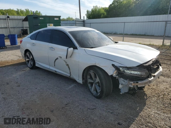 2019 Honda Accord Touring with VIN 1HGCV2F90KA030050, listed as a Copart auction lot 53018355 with 138,684 mi miles and Salvage title. Bid and sale history available at DreamBid. Image 4.