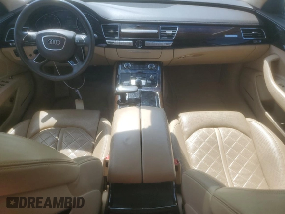 2014 Audi A8 4.0T with VIN WAUR2AFDXEN010107, listed as a Copart auction lot 62056544 with 85,450 mi miles and Non repairable. Bid and sale history available at DreamBid. Image 8.