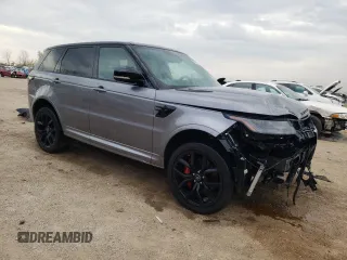 2022 Land Rover Range Rover Sport SVR z VIN SALWZ2RE3NA235996, wystawiony jako Copart lot #54360975 z przebiegiem 27 303 mil mil oraz Szkody całkowita. Historia ofert i sprzedaży dostępna na DreamBid. Obrazek 4.