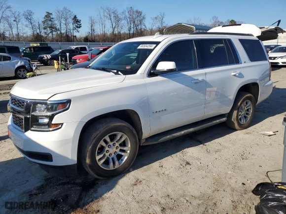 2016 Chevrolet Tahoe LS with VIN 1GNSCAKCXGR458090, listed as a Copart auction lot 86504394 with 166,558 mi miles and Salvage Title. Bid and sale history available at carsss.com. Image 1.