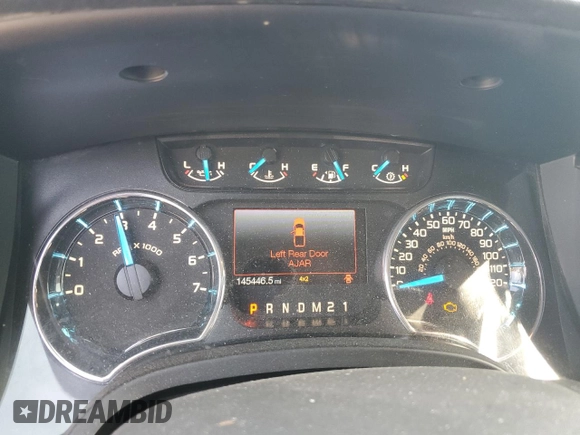 2013 Ford F-150 XL with VIN 1FTFW1ET3DFD77071, listed as a Copart auction lot 57410395 with 145,446 mi miles and Salvage title. Bid and sale history available at DreamBid. Image 9.