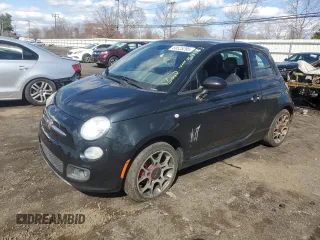 2015 FIAT 500 Sport with VIN 3C3CFFBR6FT709963, listed as a Copart auction lot 50525295 with 134,583 mi miles and Clean Title. Bid and sale history available at carsss.com. Image 1.