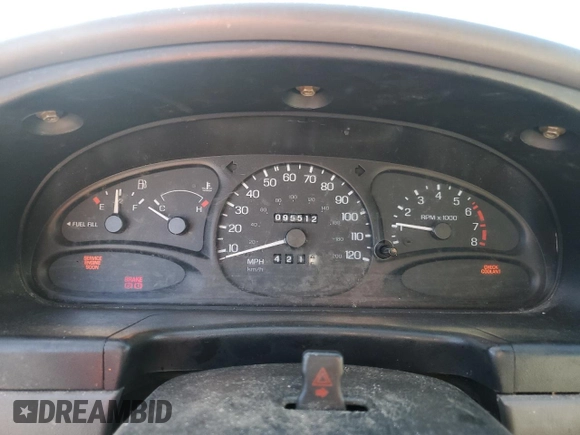 1997 Ford Escort LX with VIN 1FALP13P6VW332381, listed as a Copart auction lot 87394424 with 95,512 mi miles and Salvage Title. Bid and sale history available at carsss.com. Image 9.