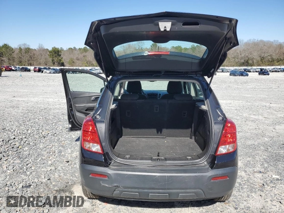 2015 Chevrolet Trax LS with VIN KL7CJKSB9FB092773, listed as a Copart auction lot 45453695 with 166,205 mi miles and Salvage Title. Bid and sale history available at carsss.com. Image 6.