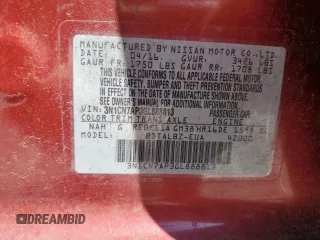 2016 Nissan Versa S Plus with VIN 3N1CN7AP3GL888813, listed as a Copart auction lot 61727525 with 147,783 mi miles and Clean title. Bid and sale history available at DreamBid. Image 12.