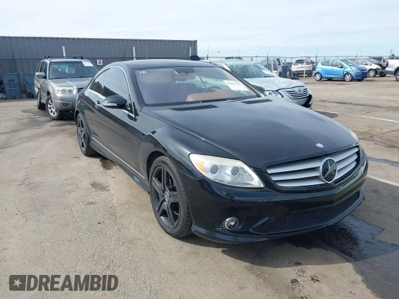 2008 Mercedes-Benz CL V8 with VIN WDDEJ71X38A014817, listed as a IAAI auction lot 41637116 with 150,424 mi miles. Bid and sale history available at carsss.com. Image 1.