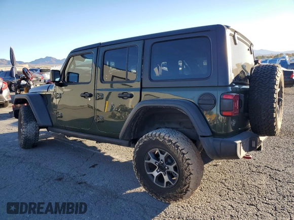 2021 Jeep Wrangler Unlimited Rubicon with VIN 1C4HJXFN9MW584171, listed as a Copart auction lot 78895184 with Not Provided miles and Salvage Title. Bid and sale history available at DreamBid. Image 2.