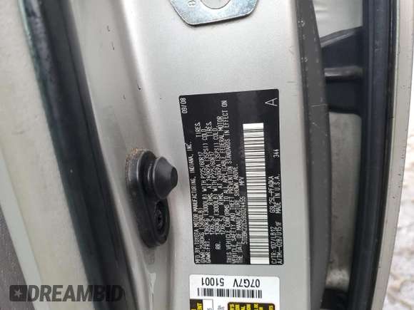 2009 Toyota Sienna XLE with VIN 5TDBK22C59S024455, listed as a Copart auction lot 44495215 with 215,282 mi miles and Salvage Title. Bid and sale history available at DreamBid. Image 12.
