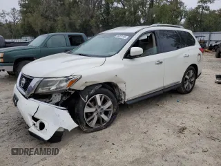 2013 Nissan Pathfinder SL with VIN 5N1AR2MN9DC609017, listed as a Copart auction lot 46320135 with 111,841 mi miles and Salvage Title. Bid and sale history available at carsss.com. Image 1.
