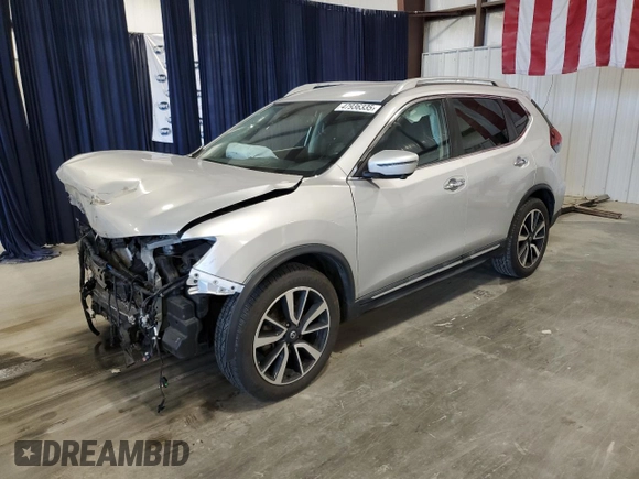 2019 Nissan Rogue SL with VIN 5N1AT2MT2KC738374, listed as a Copart auction lot 47936335 with 135,603 mi miles and Salvage Title. Bid and sale history available at DreamBid. Image 1.